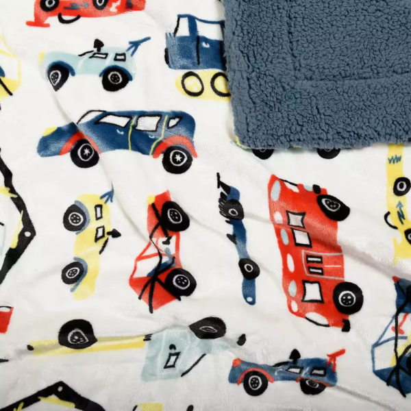 Life Comfort Kids Sherpa Fleece Throw Blanket - 40" X 50" - Image 3