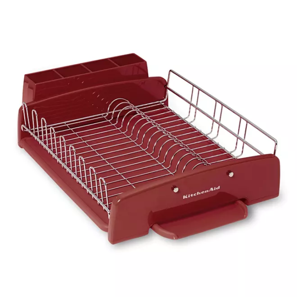 KitchenAid 3-Piece Dish Drying Rack - Red - Image 3