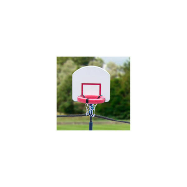 BouncePro 14'' Trampoline With Safety Enclosure & Basketball System - Image 6