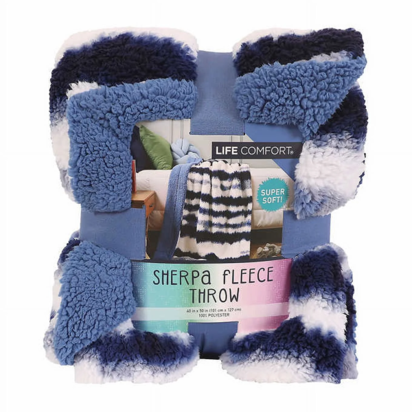 Life Comfort Kids' Ultimate Sherpa Fleece Throw Blanket - 40" X 50" - Image 4