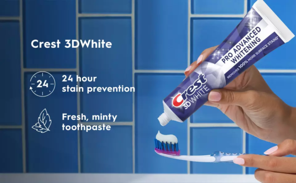 Crest 3D White Advanced Whitening Toothpaste, 5.2 - Image 5