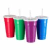 Jia Wei 8pc Party Cup Set With Straws - Image 6