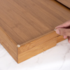 Seville Classics 4pc Bamboo Expandable Drawer Organizer and Box Set - Image 9