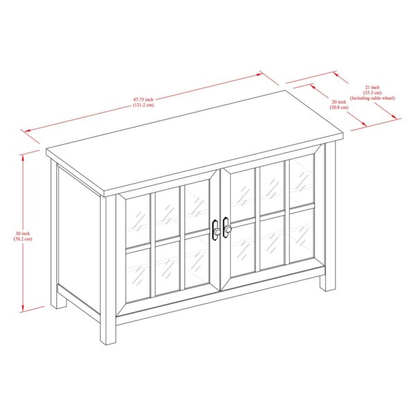 Better Homes & Gardens Oxford Square TV Stand Media & Accent Cabinet 55'' - Image 6