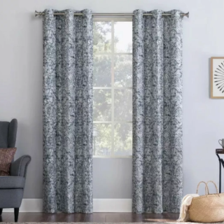 40"x84" Navy Blue Window Curtain Panel Grommet