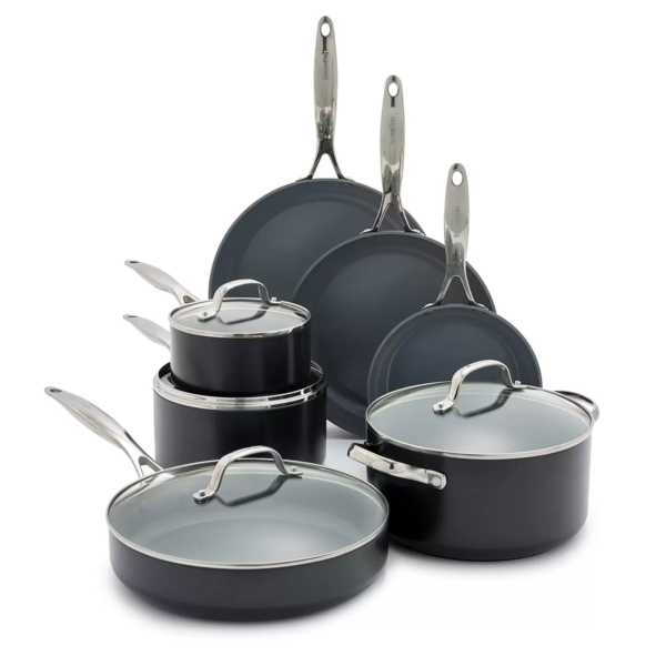 Greenpan Valencia Ceramic Cookware Set, 11 Piece - Image 4