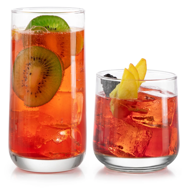 Libbey Ascent 16 Piece Tumbler And Rocks Glass Set