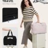 Outspry Expandable Duffel Travel Bag With Laptop Sleeve Beige - Image 5