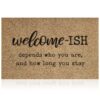 Welcome-ish Non-Slip Rubber Door Mat - Image 6