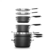 Select By Calphalon Space-saving Aquashield Nonstick 14-piece Cookware Set - Image 8