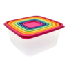 Mainstays Plastic Rainbow Food Storage Set - 12 Count