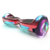 Hoverstar Hoverboard 6.5" Electric Scooter With Bluetooth Speaker And Led Light - Chrome Red