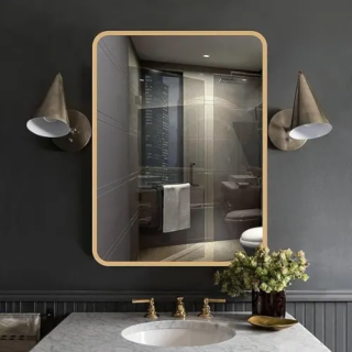 Nucovak Black Decorative 24" X 36" Rectangular Mirror
