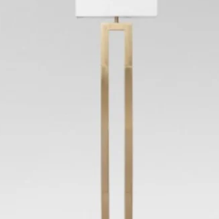 Weston Window Pane Floor Lamp - Brass