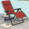 Members Mark Padded Anti-gravity Reclining Chair - RED - Image 4
