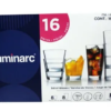 Luminarc Tempered Glass Drinkware 16 Piece Set