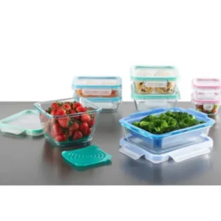 Snap Ware Total Solution 19 Piece Pyrex Glass Food Storage Set