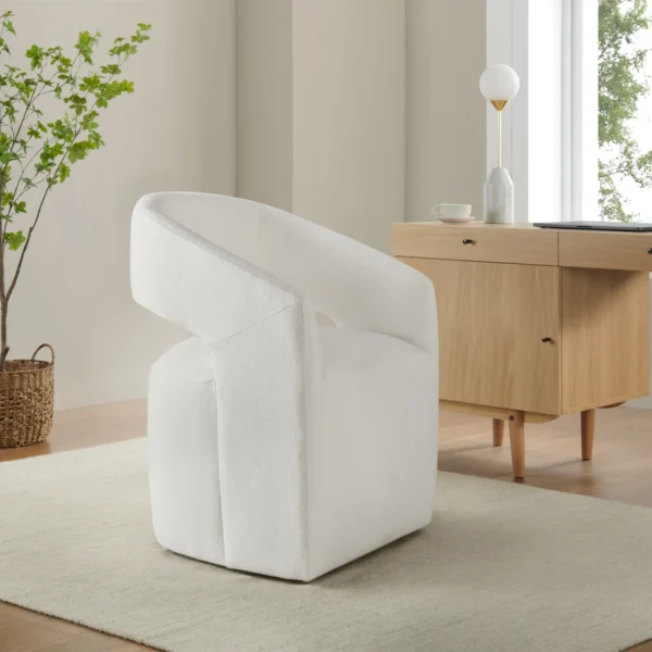 Aiden & Ivy Fabric Rolling Chair - Image 4