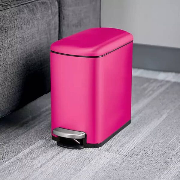 Tramontina 1.6 Gallon Step Trash Cans 2 Pcs - Pink - Image 4