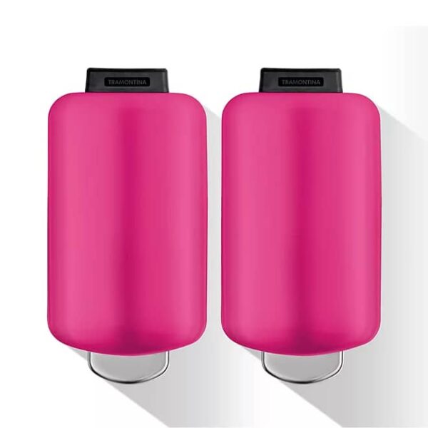 Tramontina 1.6 Gallon Step Trash Cans 2 Pcs - Pink - Image 3
