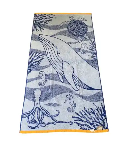 Loft By Loftex Youth Beach Towel- Blue 100% Cotton - Image 3