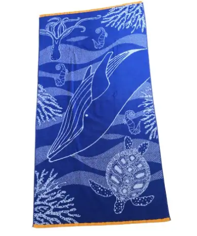 Loft By Loftex Youth Beach Towel- Blue 100% Cotton - Image 5