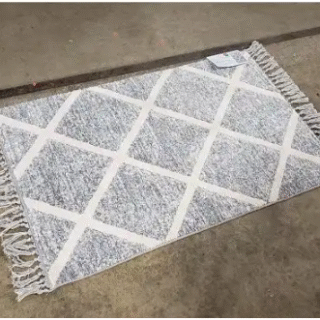 Mineral Spring Microfiber Rug (Light Grey)- 30 in. X 46 in.