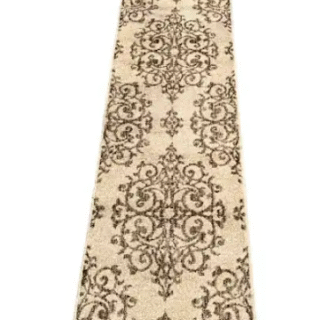 Orian Farmhouse Manor Gate Driftwood Runner Rug - 24'' X 72'' - Beige