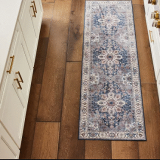 Wyatt & Ash Washable Runner, Aliyeh Navy