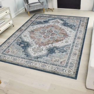 Wyatt & Ash Washable Indoor Area Rug - Geraldine