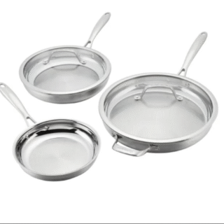 Cuisinart Tri-Ply Clad Stainless Steel 5-piece Skillet Set