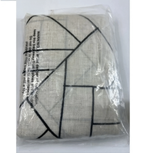 Light Filtering Jigsaw Embroidery Linen Blend Window Curtain One Panel - Archaeo - Image 5
