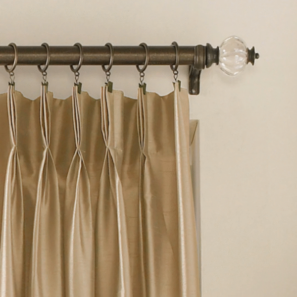 Marquee Curtain 84" One Lined Pinch Pleat, Sand - Image 3