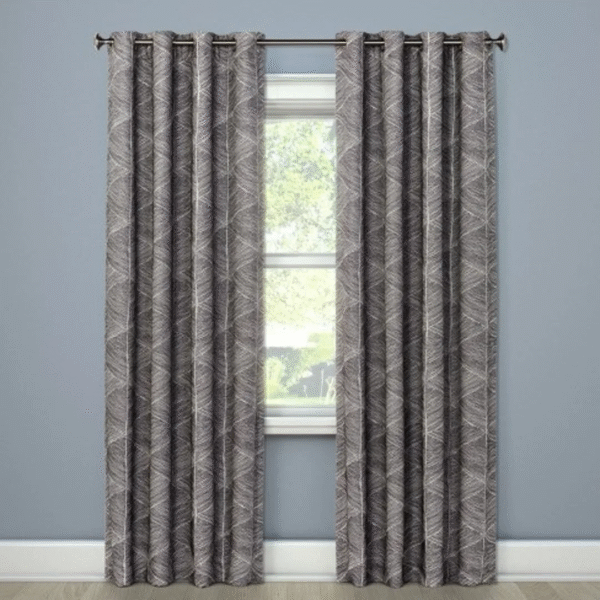 Blackout Modern Stroke Window Curtain, One Panel Blue - Project 62, 50"x95"