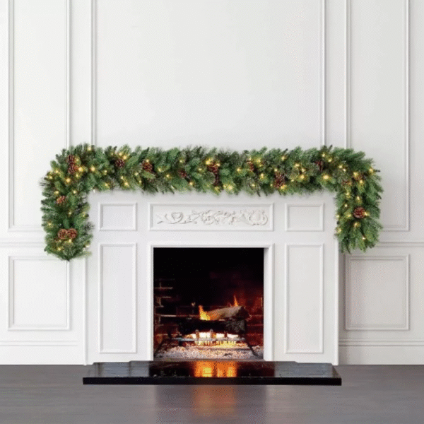 Pre-lit Decorated Garland - 9ft - 2.7m - Image 3