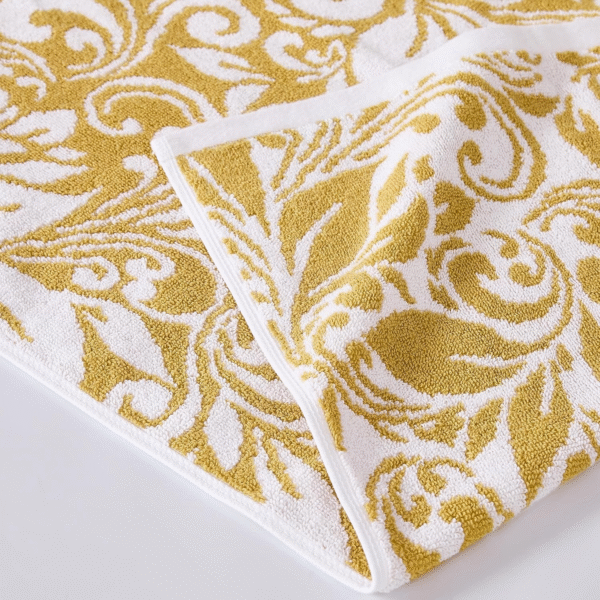 Modern Threads Trefoil Filigree Cotton Towel Set – 6-piece - Gold - Image 6