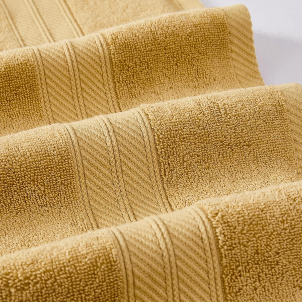 Modern Threads Trefoil Filigree Cotton Towel Set – 6-piece - Gold - Image 5