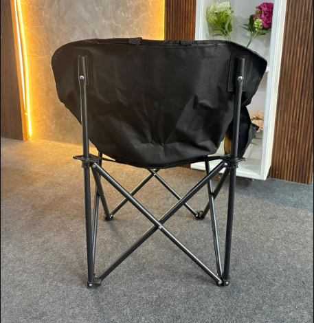 Creative Outdoor Foldable Camping Chair - Nylon Base Fabric, Black, Pack Of 1 - Image 3