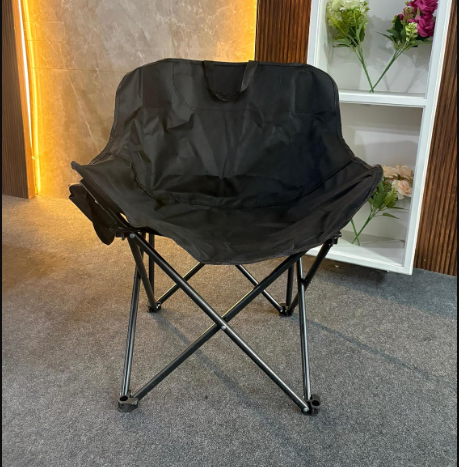 Creative Outdoor Foldable Camping Chair - Nylon Base Fabric, Black, Pack Of 1 - Image 4