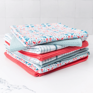 Core Home Everyday Kitchen Towels, 8-pack - Coral