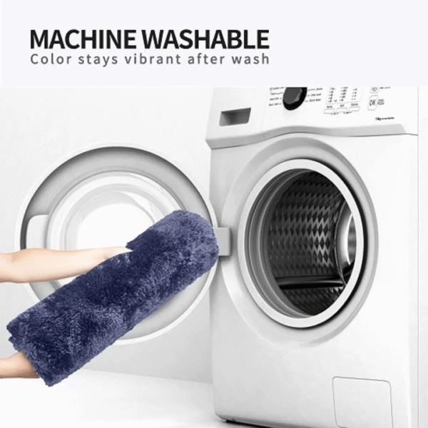 Mohawk Machine Washable Bath Mat - Denim Blue - Image 6