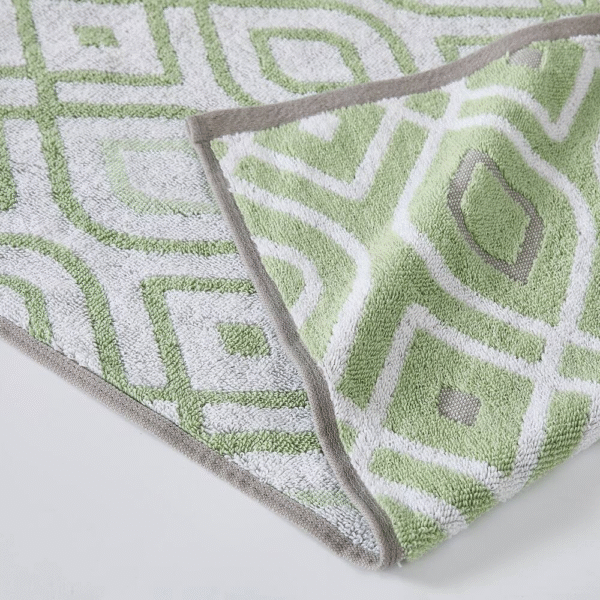 Modern Threads Trefoil Filigree Cotton Towel Set – 6-piece - Sage Gr - Image 7