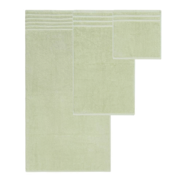 Modern Threads Trefoil Filigree Cotton Towel Set – 6-piece - Sage Gr - Image 4