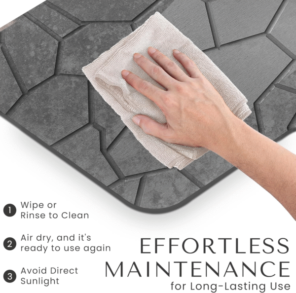 STONEMANTLE Diatomaceous Stone Mat – Quick-Drying, Super Absorbent & Non-Slip - Image 5