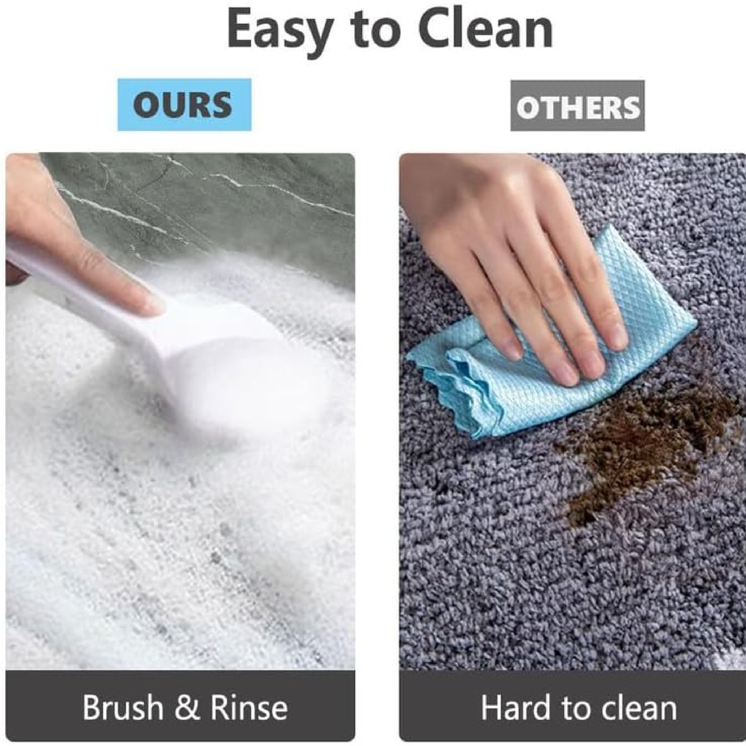 Gliwen Dark Grey Bath Mat - 2ft X 5ft - Image 4