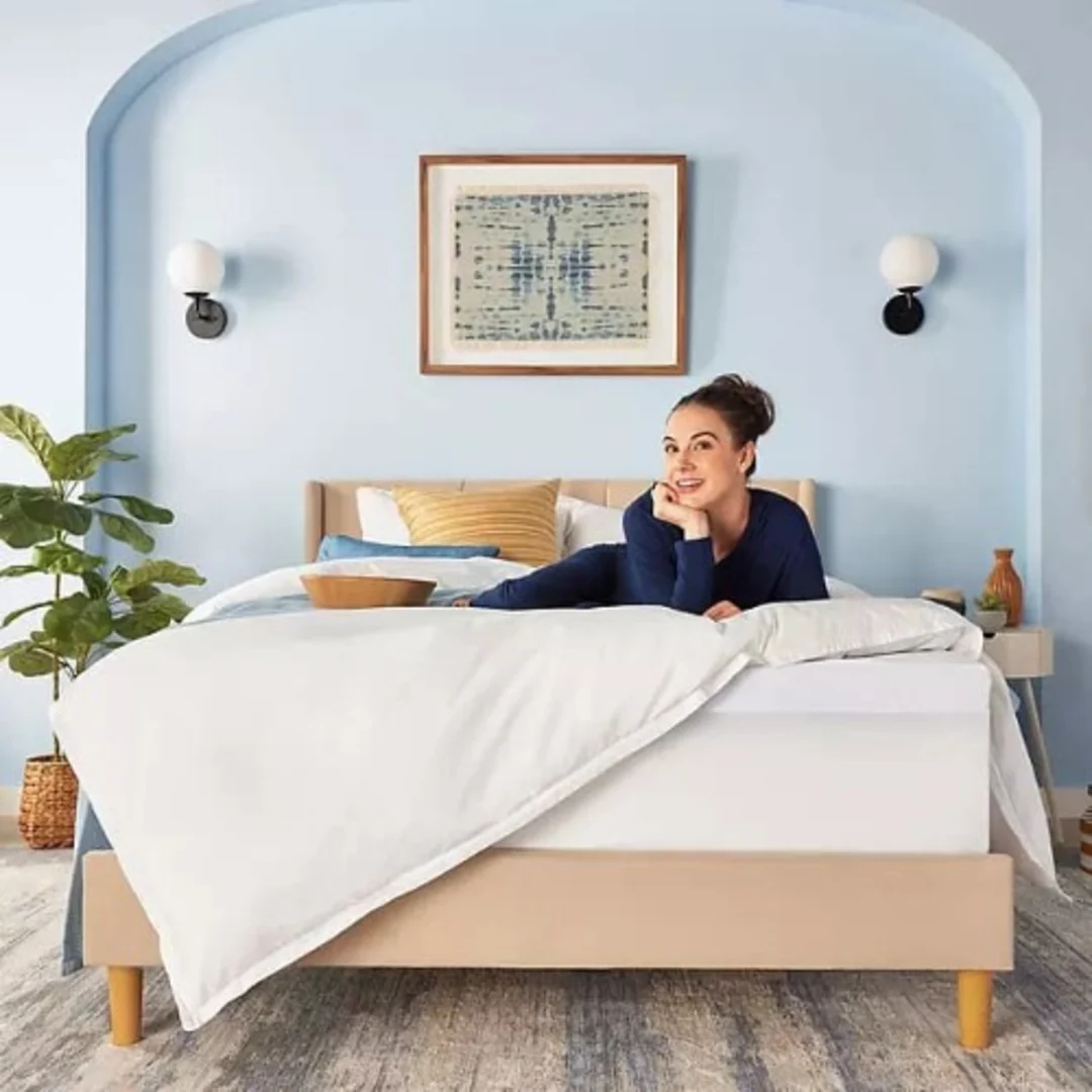 Serta 3" Cool Nights Gel Memory Foam Mattress Topper Calking - Image 3