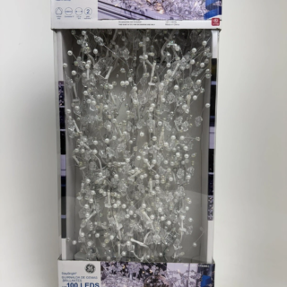 9ft (2.7m) Glitter Gem Garland With 100 Warm White Led Lights