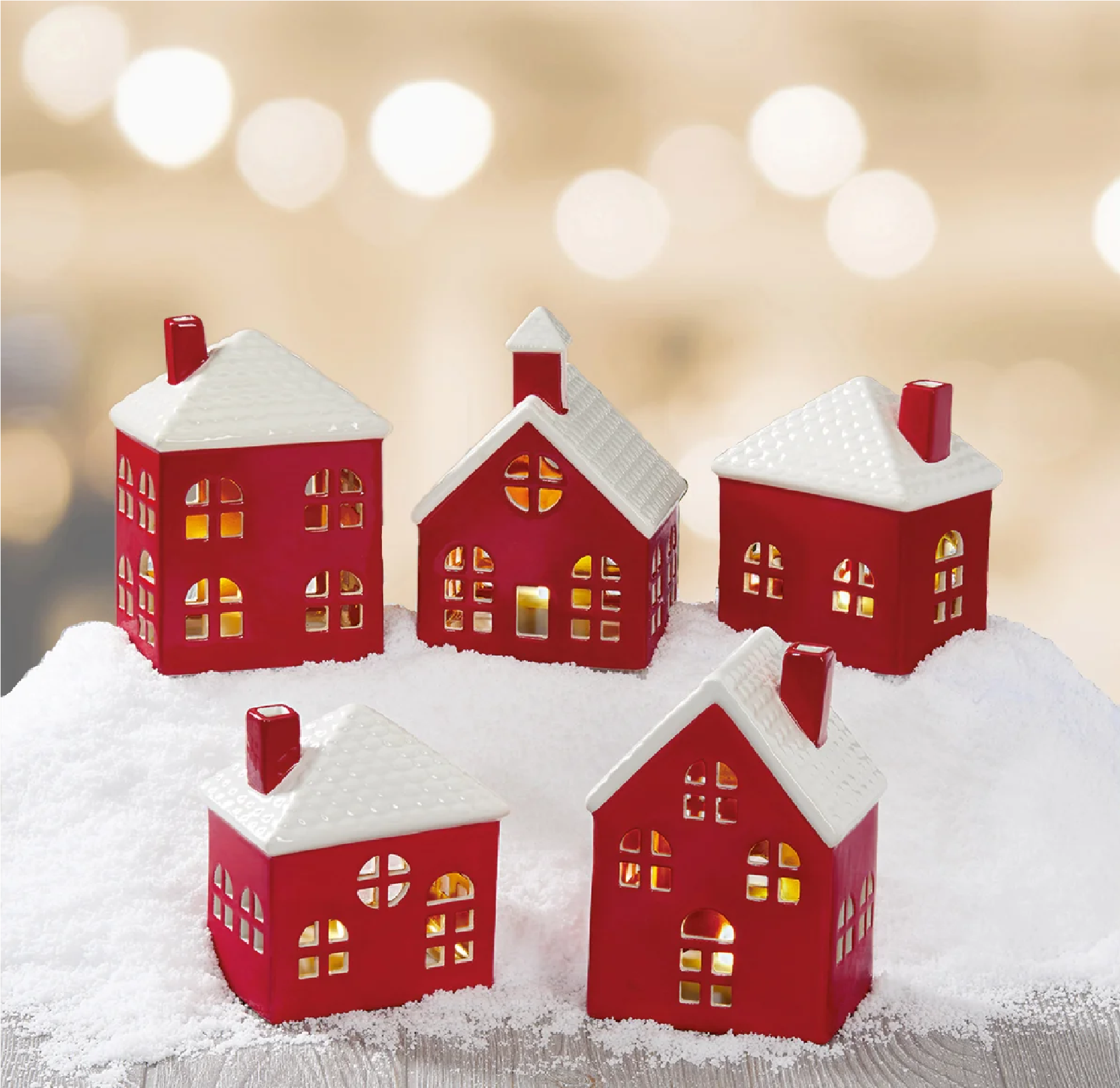 Costco Set Of 5 Ceramic Village