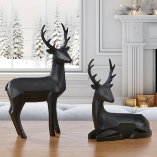 Holiday Modern Deer - Set of 2