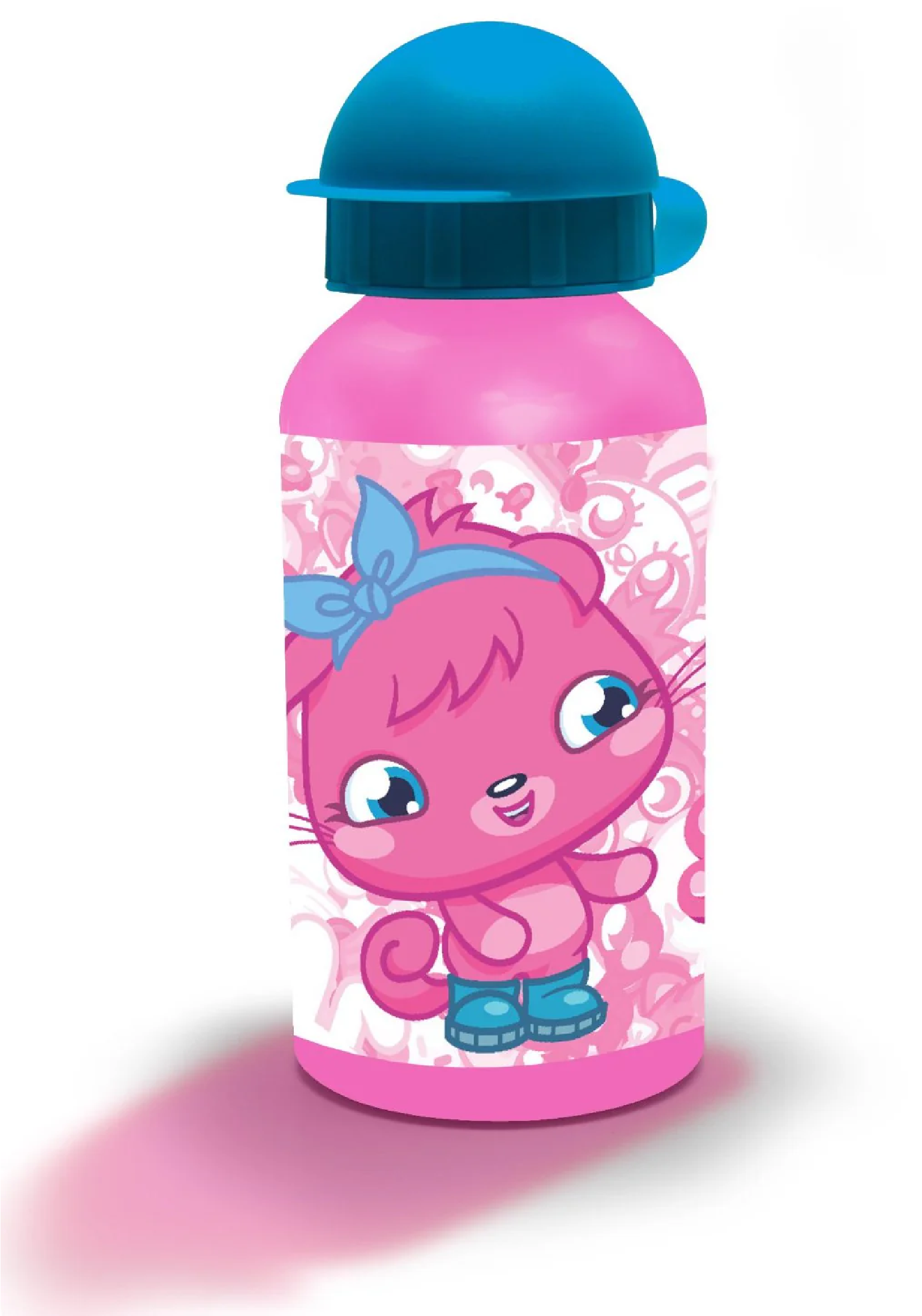 Moshi Monsters Poppet Aluminium Water Bottle, 400ml (pink/turquoise)
